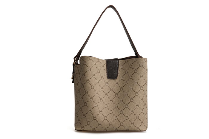 Lucky Bees Bolso tipo cubo Cream, Brown